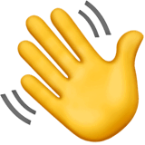 Waving hand emoji