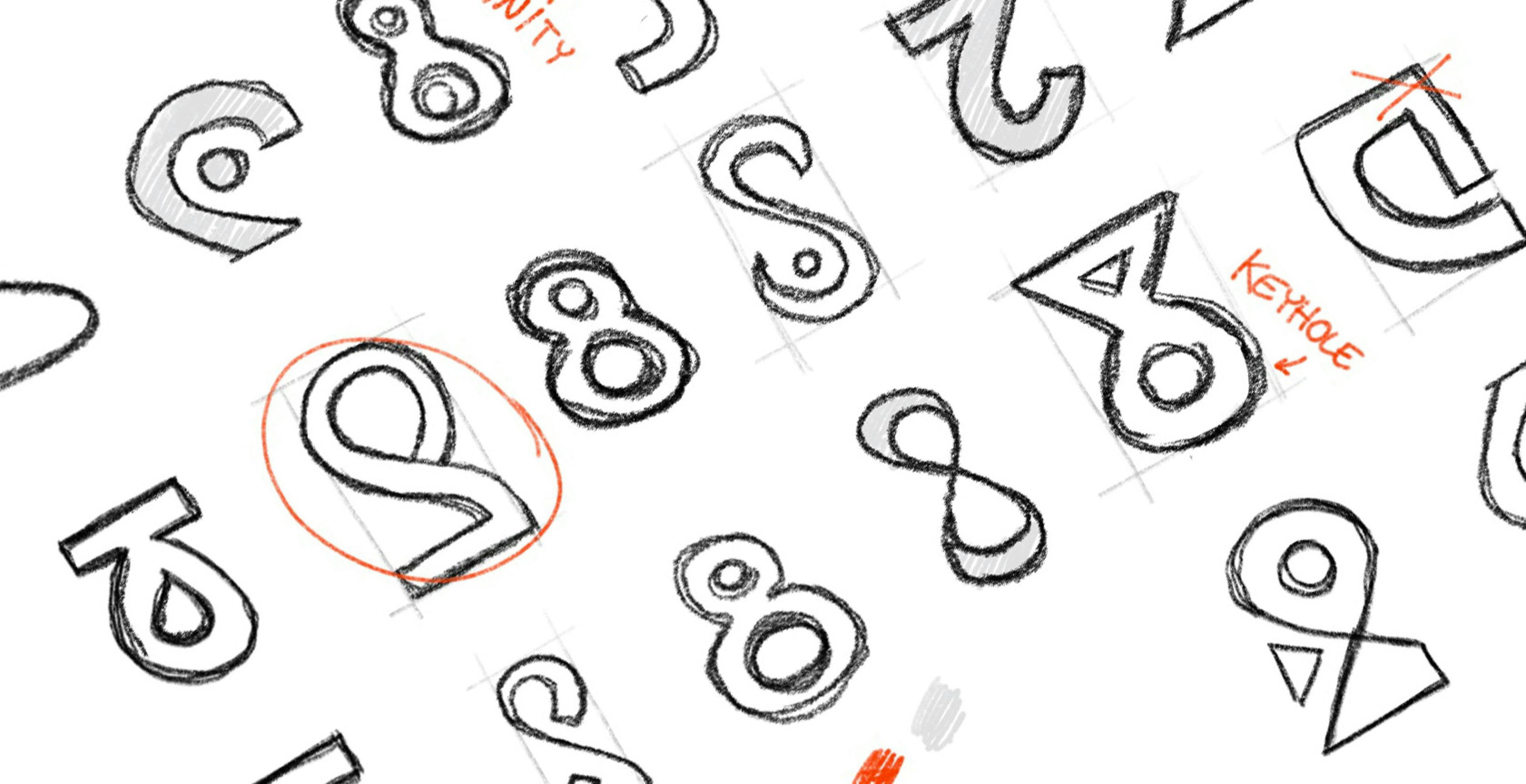 Entwurfsskizzen für das Hrtechventures-Logo
